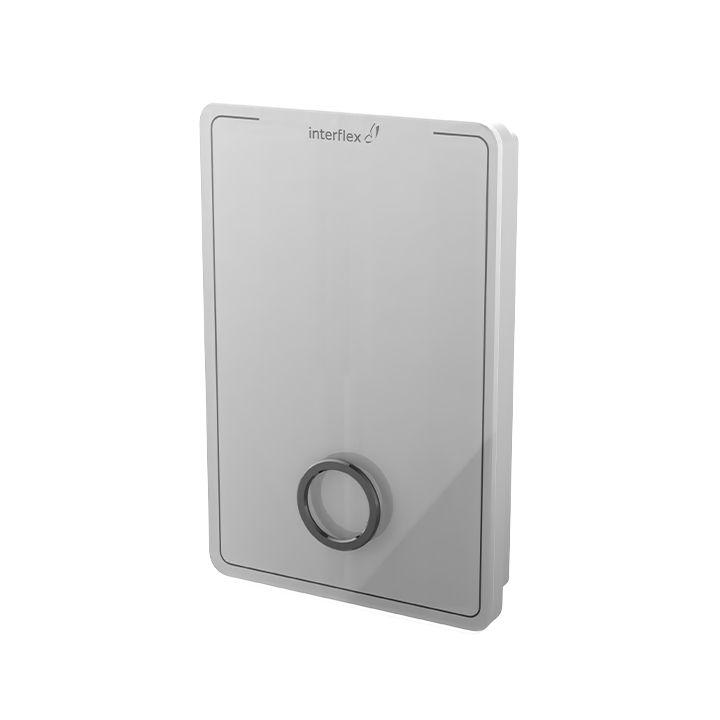 Halb-Seitenansicht Zutrittsterminal IF-800 Outdoor in weiß