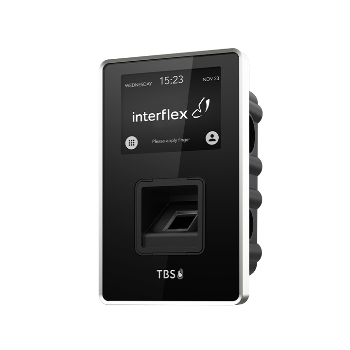 Half zijaanzicht van de vingerafdrukscanner TBS 2D SENSE