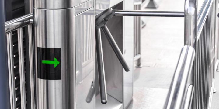 Schranke für die Zutrittskontrolle