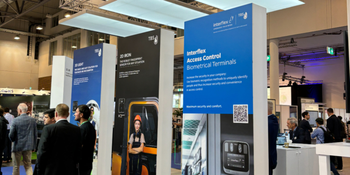 Messestand von Interflex und TBS auf der Security Essen 2024